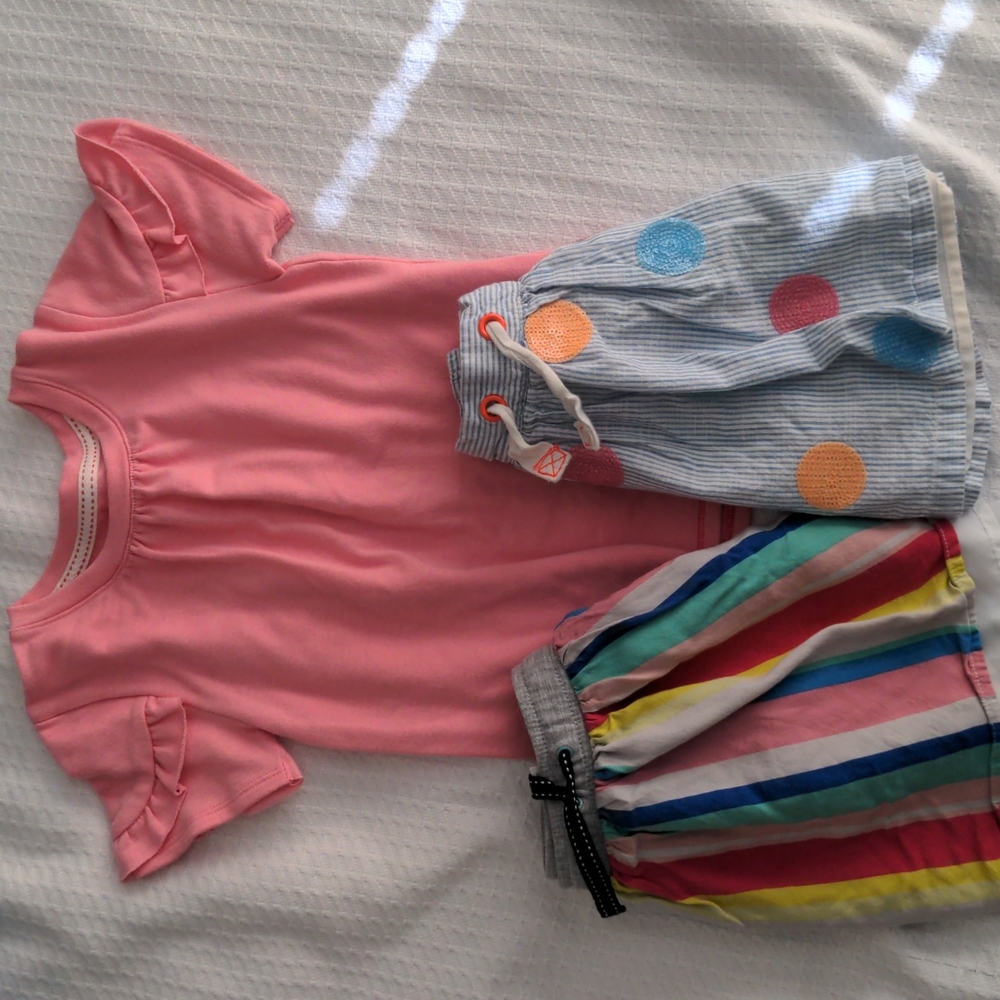 Girls Cat and Jack skirts and shirt size 4T